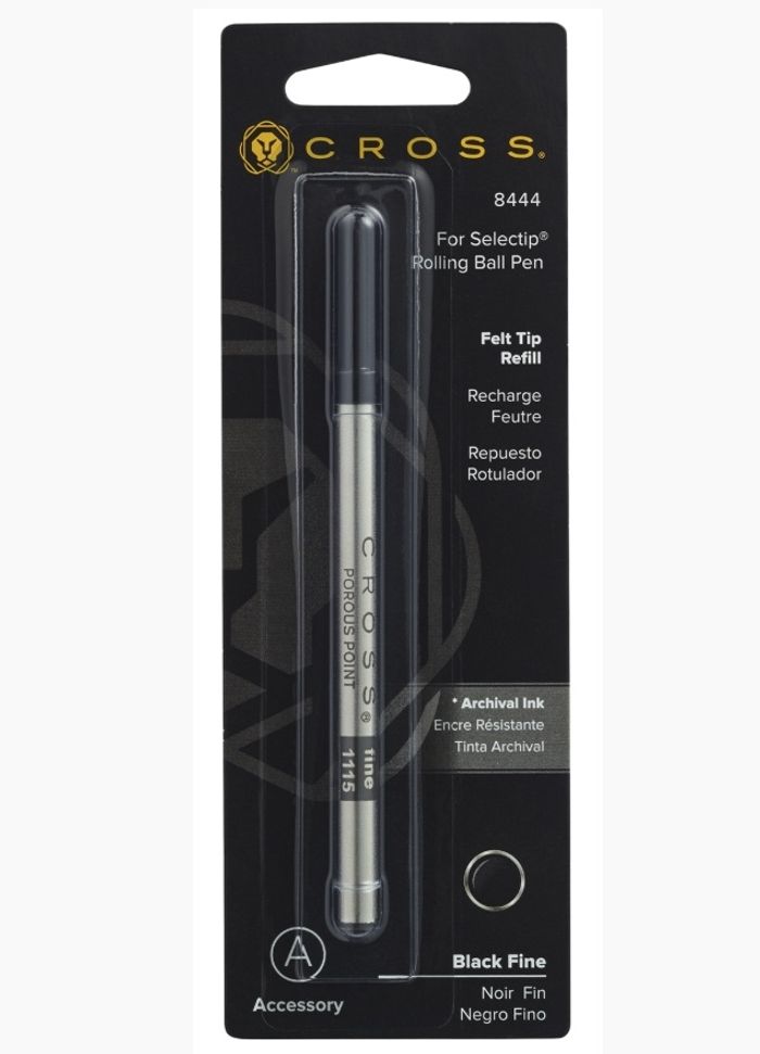 Selectip Porous-Point Pen Refill - Black - Fine - Single Pack