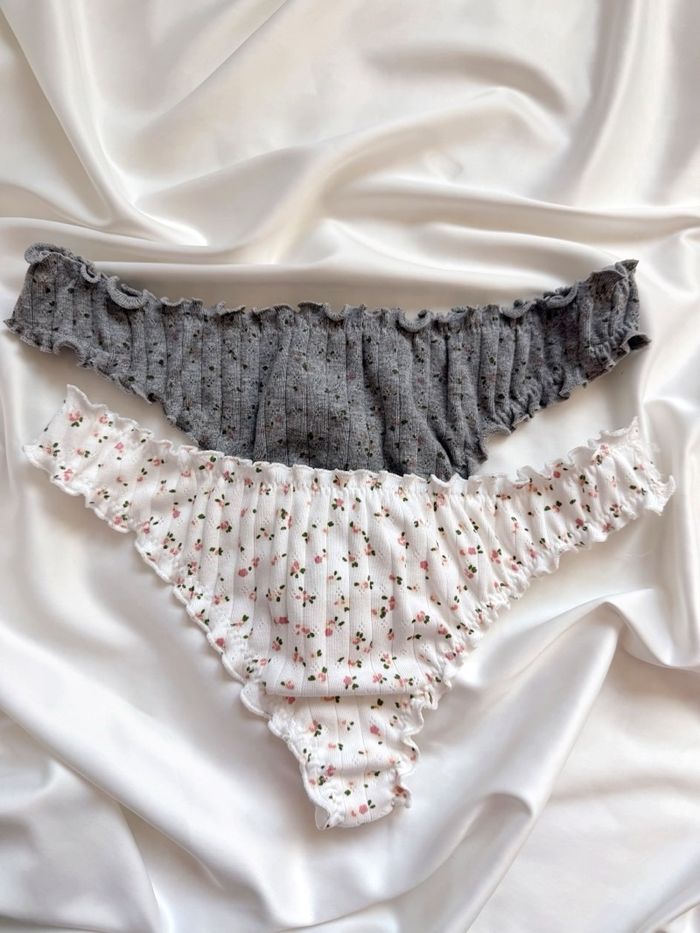 Flower cute cotton panty 2ш set
