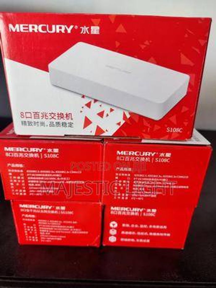 Mercury S108C Mini 8-Port 10/100Mbps Desktop Network Switch (Plug & Play)