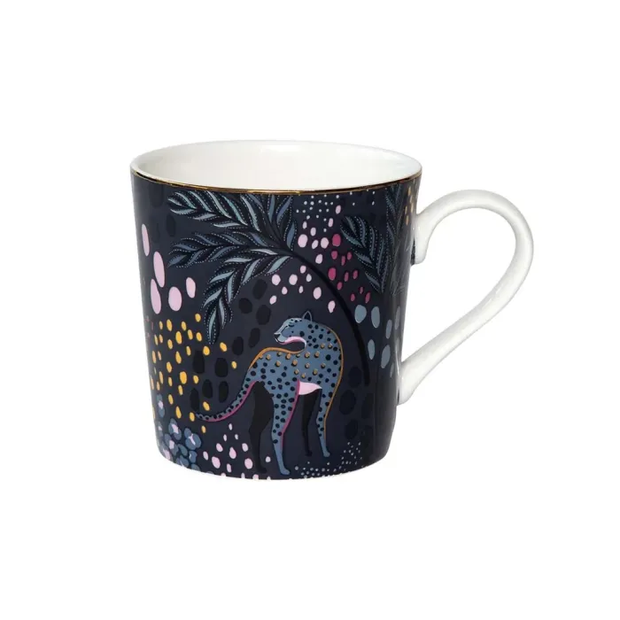 Midnight Leopard Navy Boxed Mug_0.34L Sara Miller
