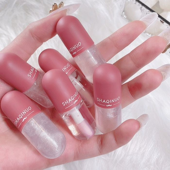 💖 SHAQINUO Moisturizing Capsule Lip Gloss Set
