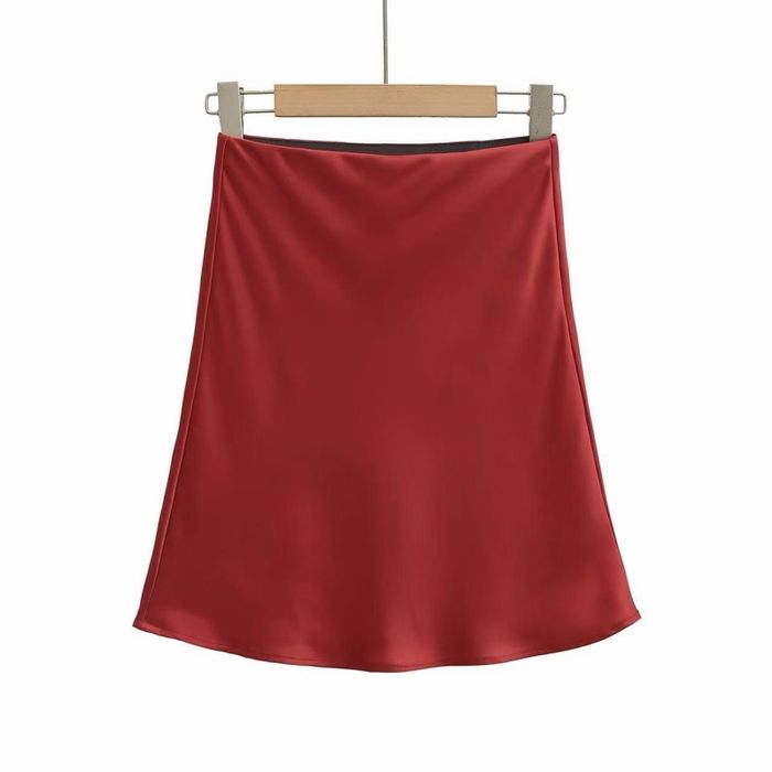 Zara silk bogino yubka(ulaan)