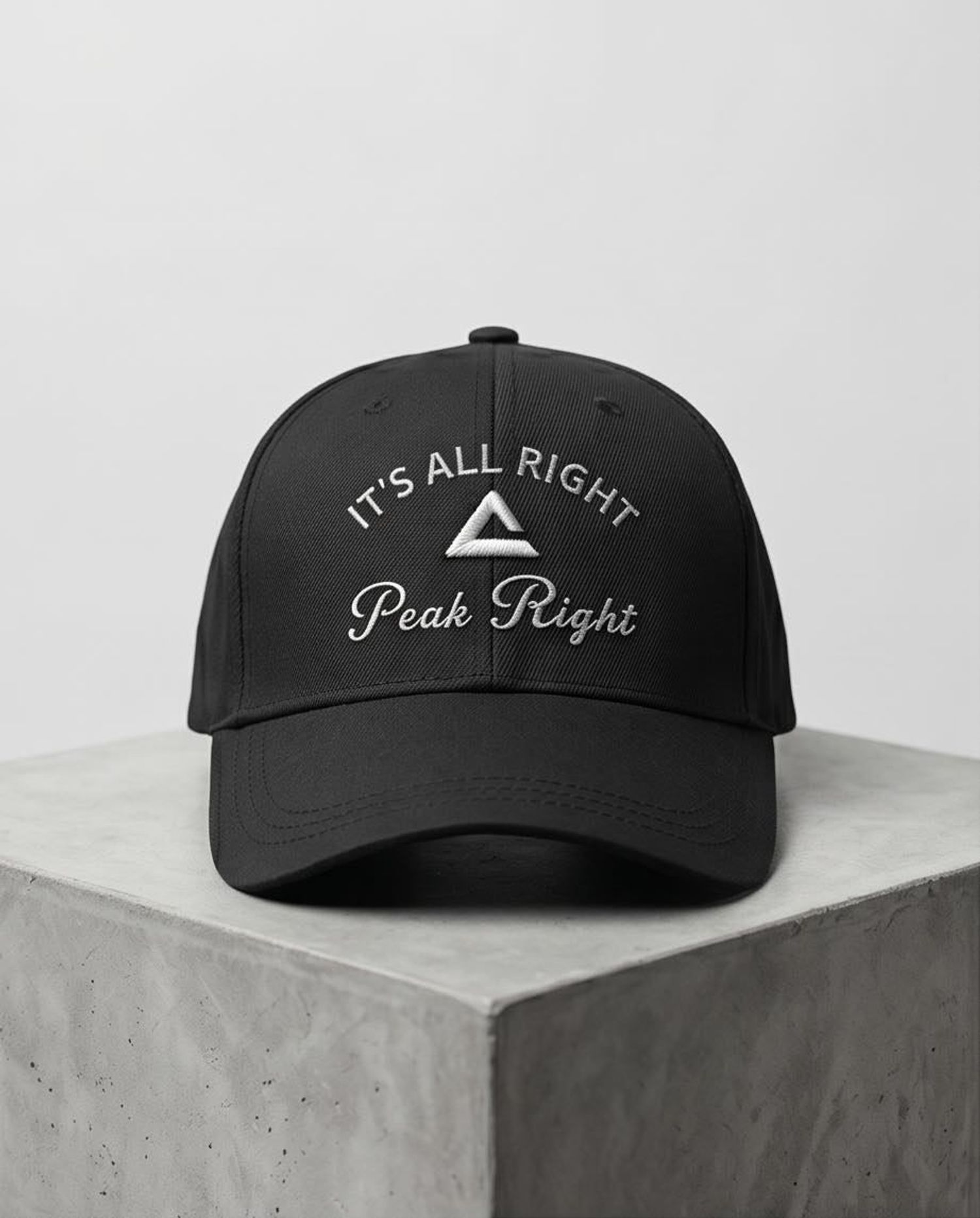 SPORTS CAP BLACK WHITE