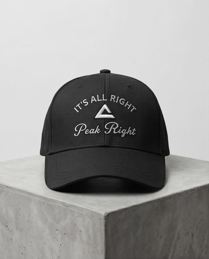 SPORTS CAP BLACK WHITE