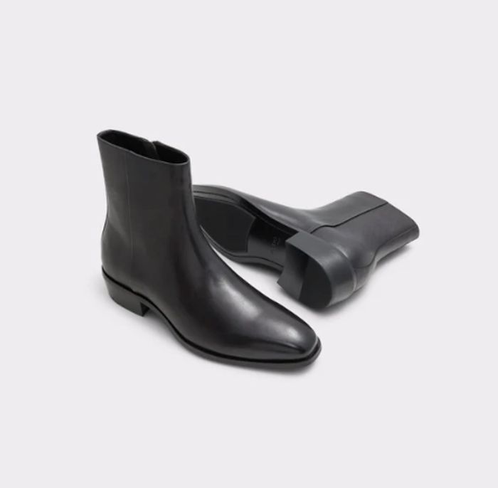 ULF-004-OPEN BLACK-Men Cas Boots