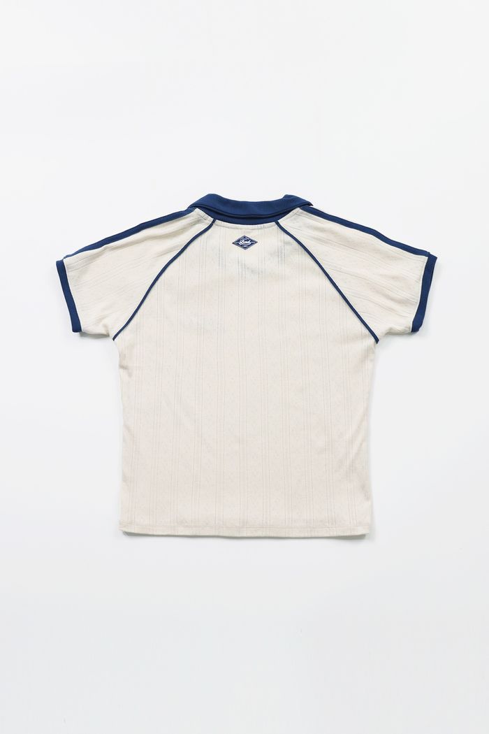 Pointelle Soccer Shirt – Blue