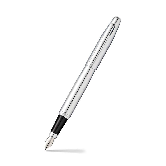 PEN SHEAFFER VFM E9421 POLISHED CHROME WITH CHROME PLATED TRIMS MEDIUM FP