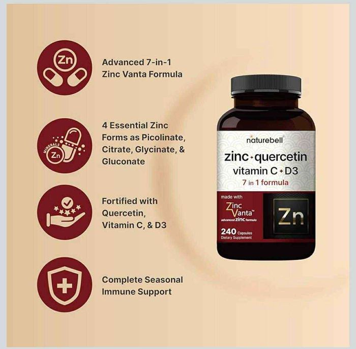 Zinc + Quercetin + Vitamin C + D3