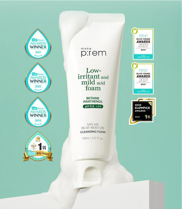 SAFE ME. RELIEF MOISTURE CLEANSING FOAM