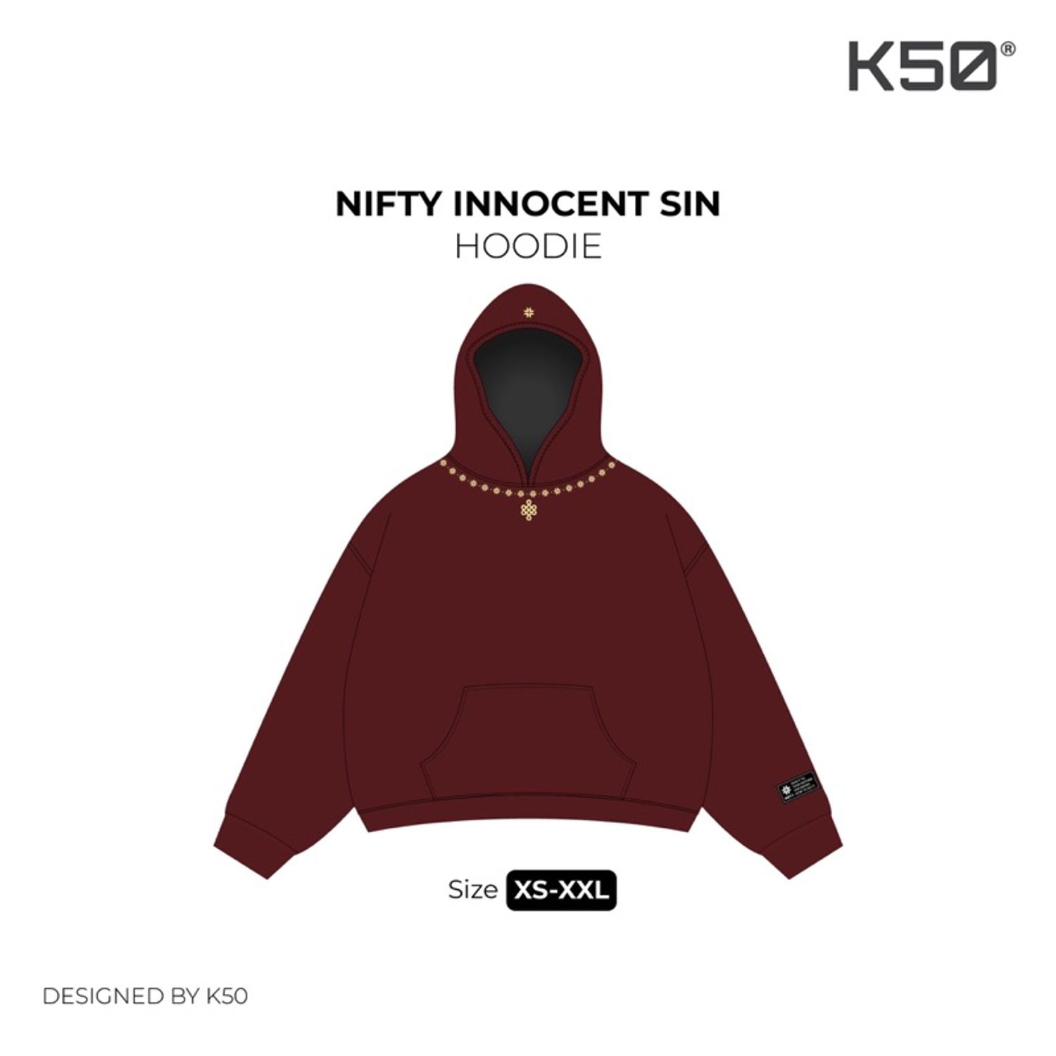 Pre-Order | Johnny & Angel Hoodie (NS) | Burgundy