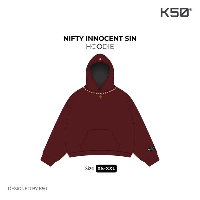 Pre-Order | Johnny & Angel Hoodie (NS) | Burgundy