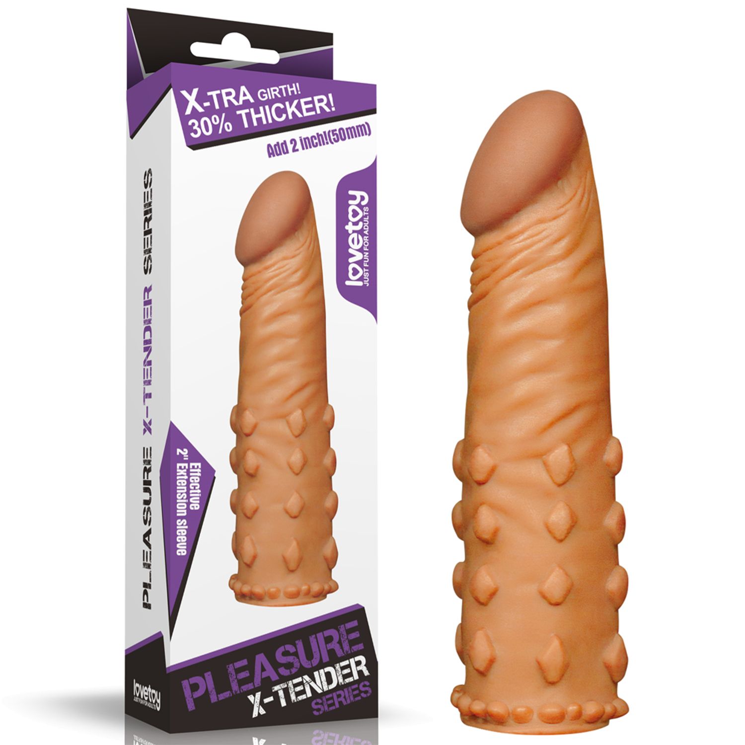 Pleasure X-tender series 2inch/50mm/Brown