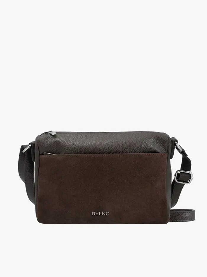 Dark brown handbag
