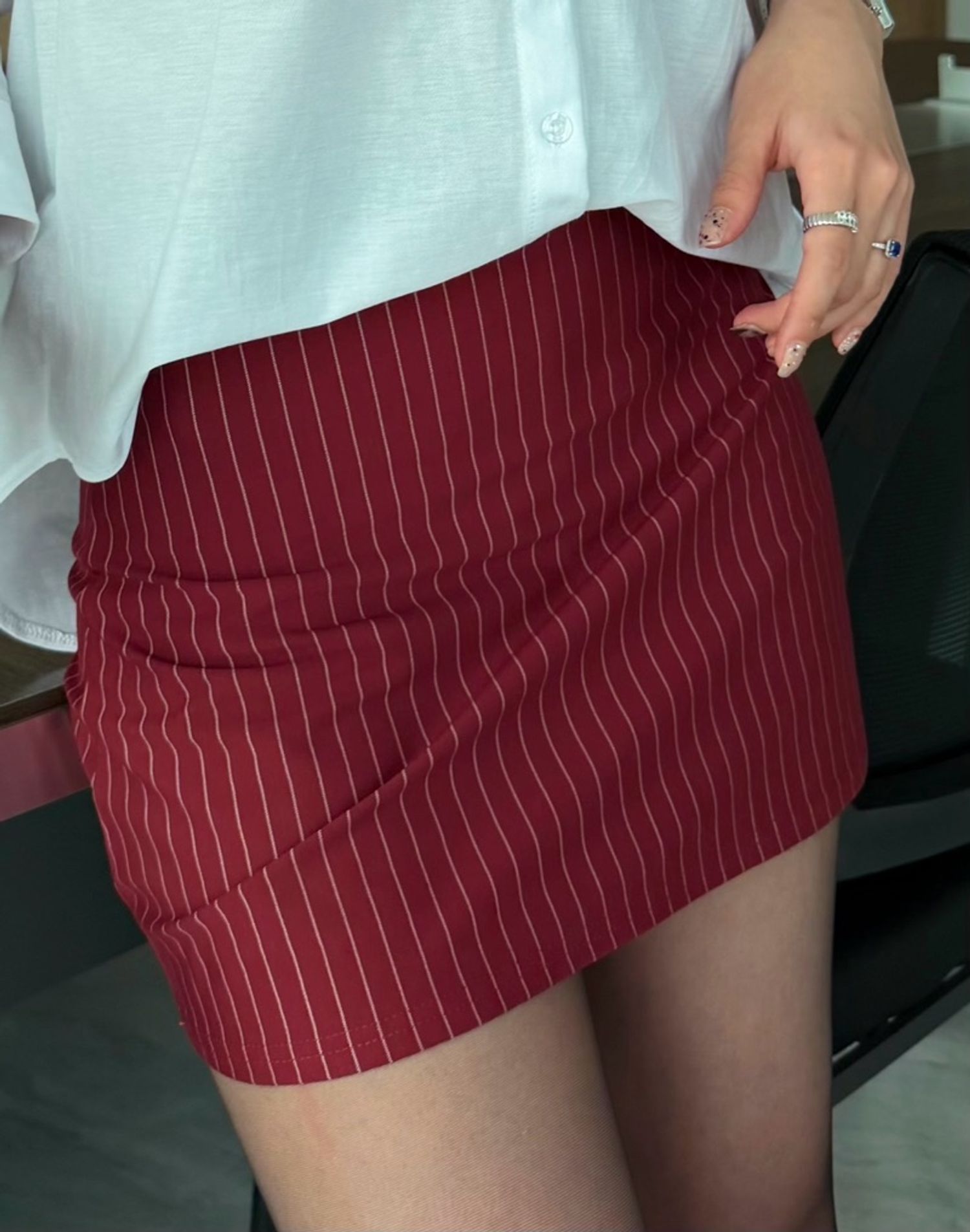 Striped skort