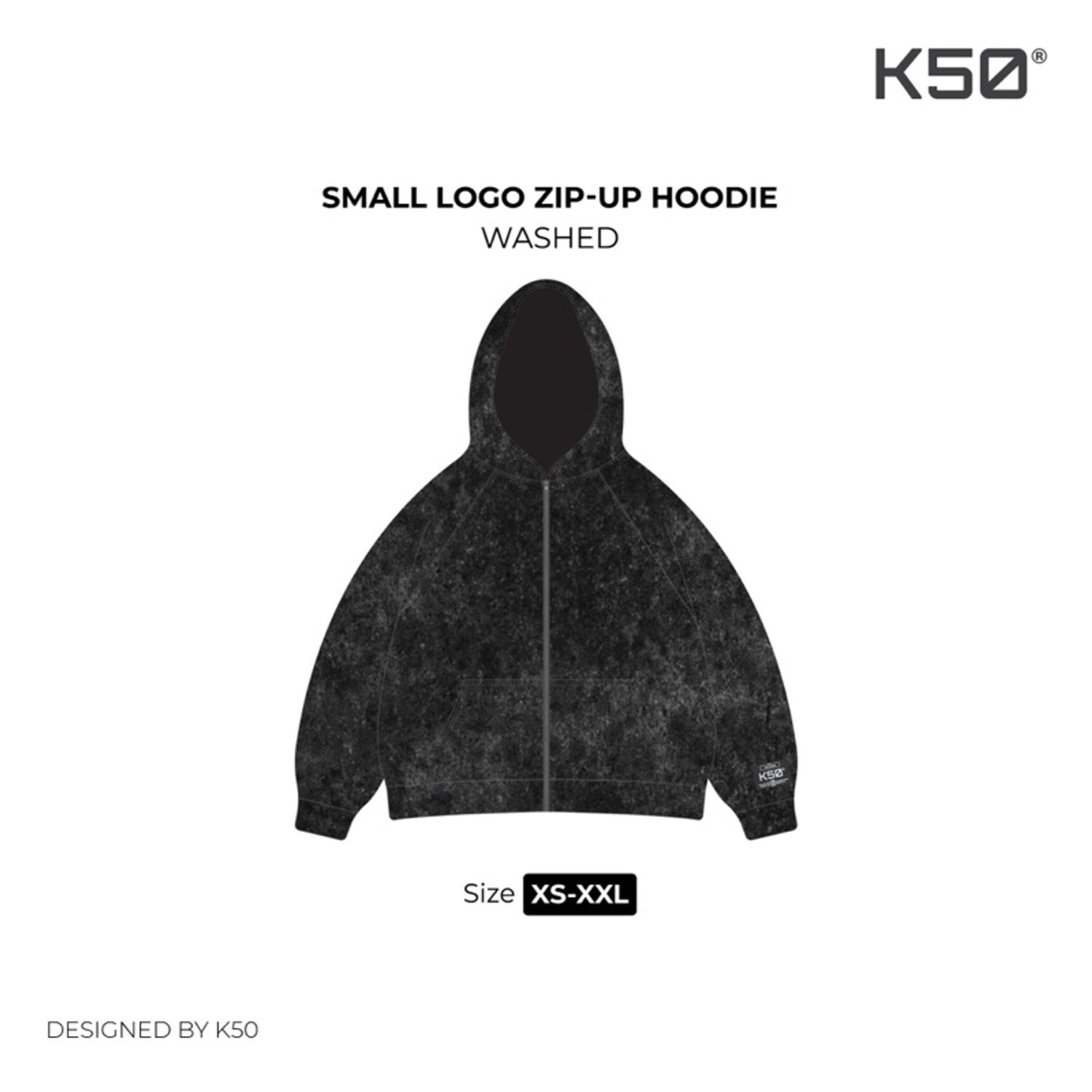 Small logo Zip-Up Hoodie