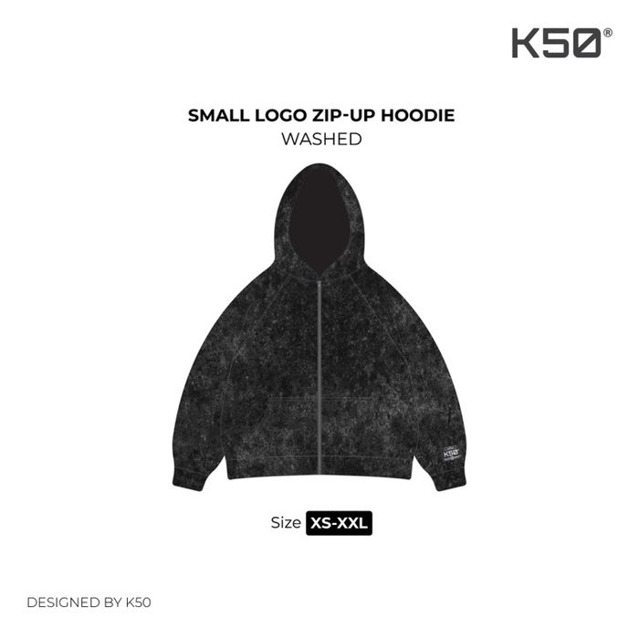 Small logo Zip-Up Hoodie