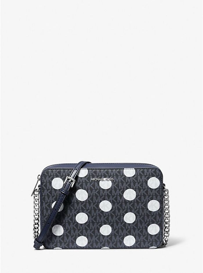 MK jet set crossbody polka dot