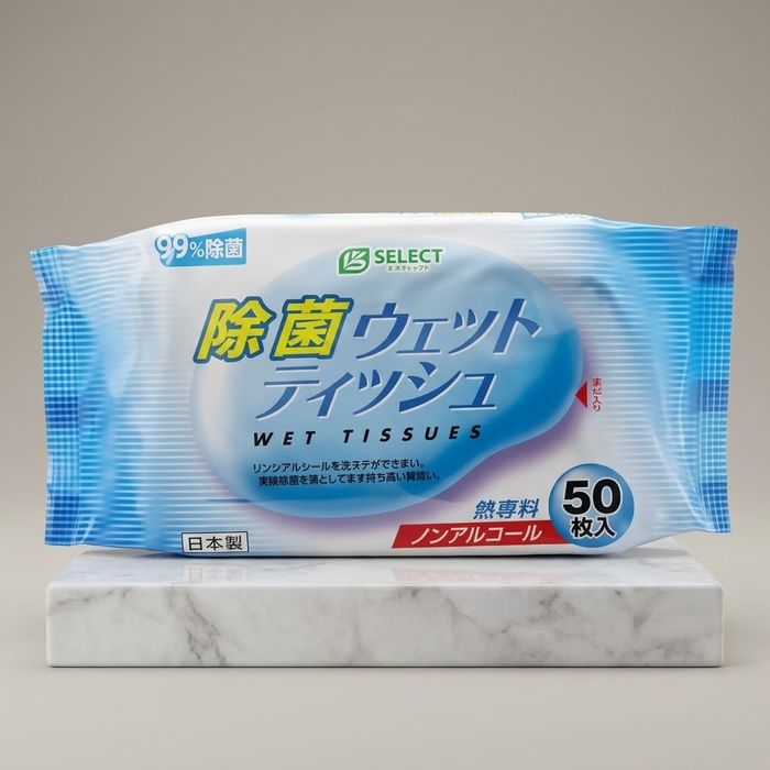 S-Select спиртгүй ариутгагч салфетка, 50 ширхэг