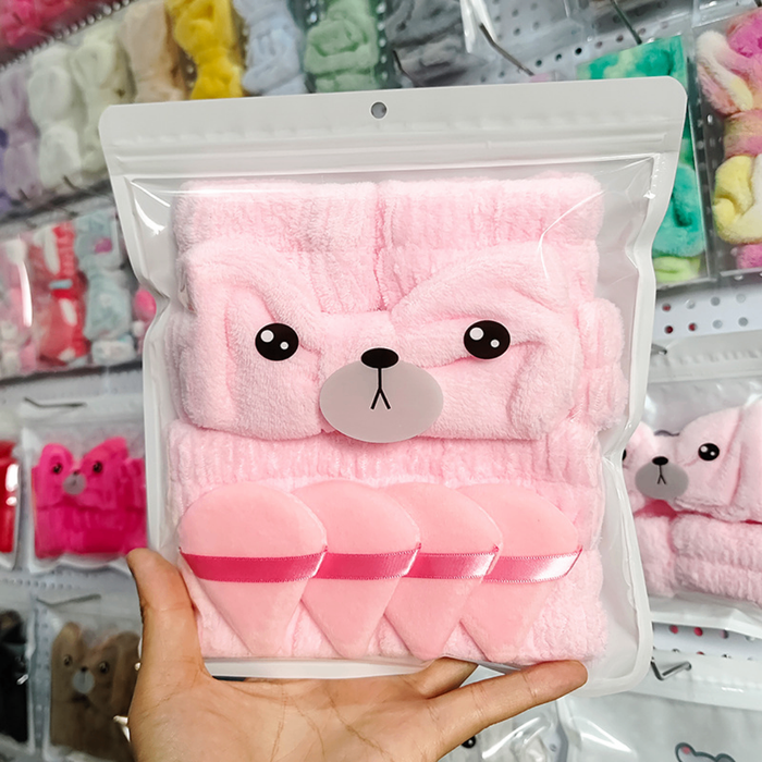 🎀 Skincare Headband & Wristband Set – Нүүр арчилгааны иж бүрдэл