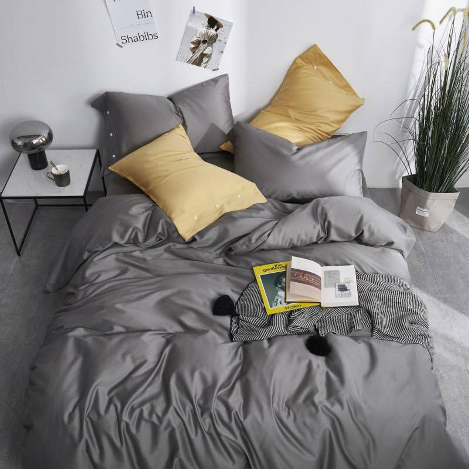 60S 2 хүний сатин 4 хос, товчтой загвар