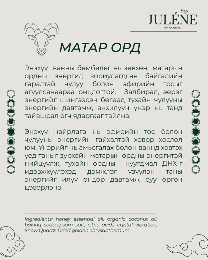 CAPRICORN CRYSTAL BATH BOMB 