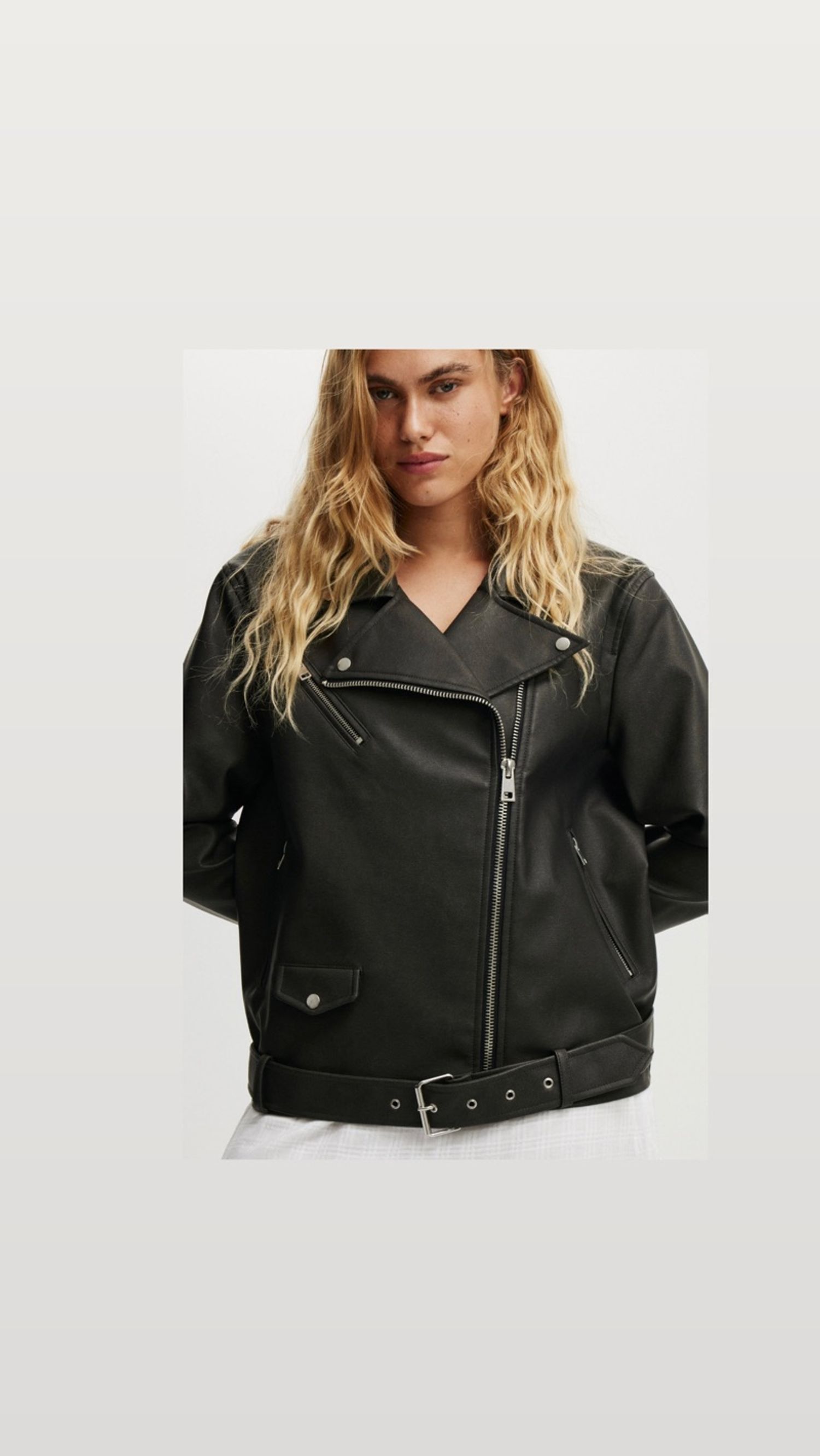 Faux Leather Jacket
