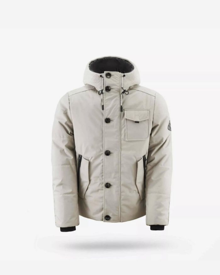 The Medley I Short Parka with italian wool mix Taupepe