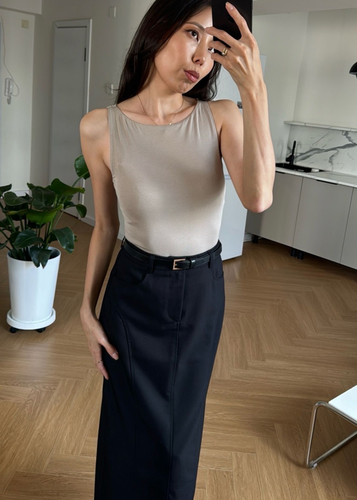 Khaki Camisole Top