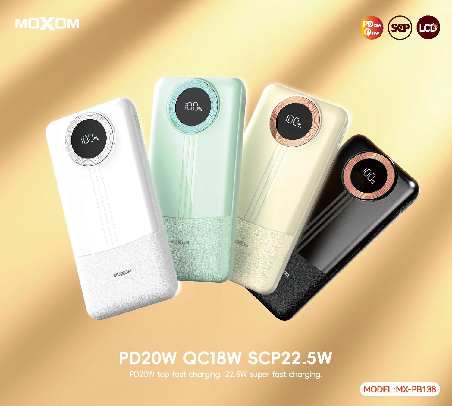 Moxom MX-PB138 Зөөврийн Power Bank (10000 mAh)