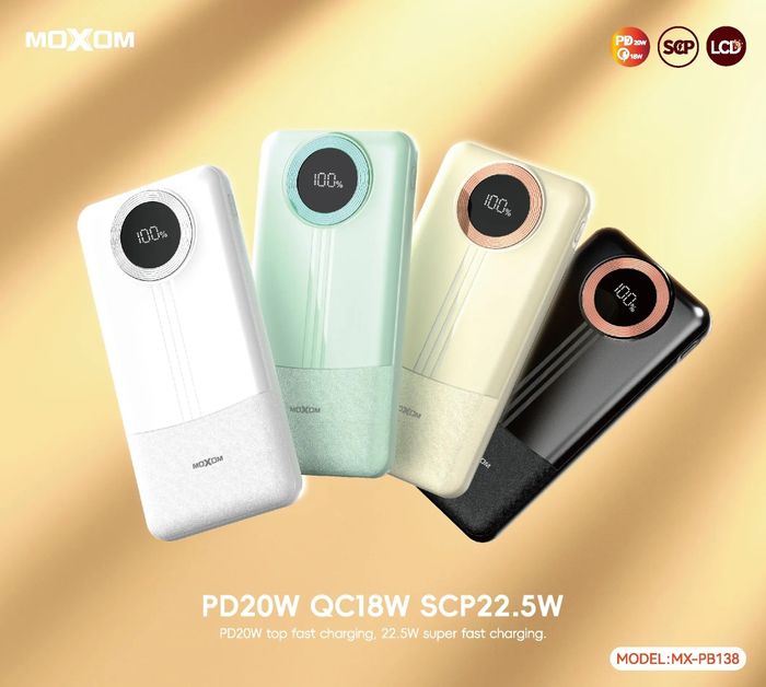 Moxom MX-PB138 Зөөврийн Power Bank (10000 mAh)