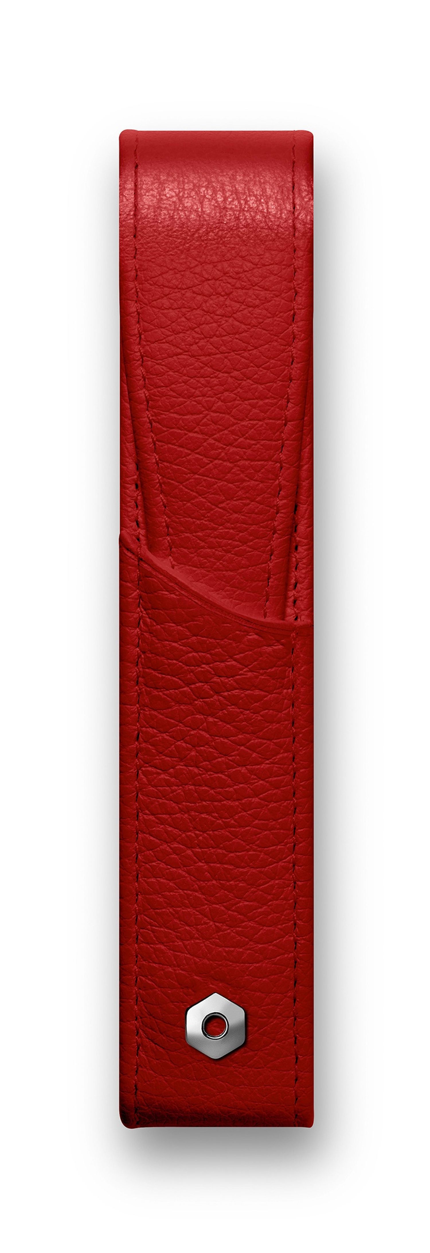 Caran d'Ache  LEATHER - "LEMAN" Collection Scarlet Red  Pouch  