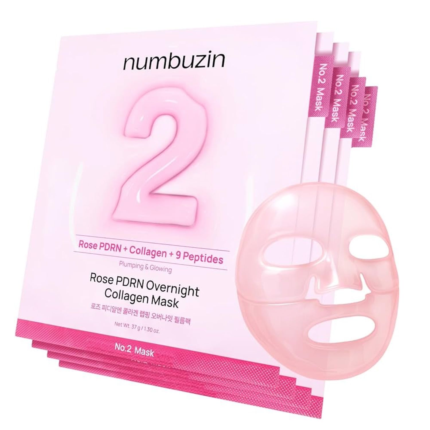 NUMBUZIN No2 Rose PDRN Overnight Collagen Mask 37g