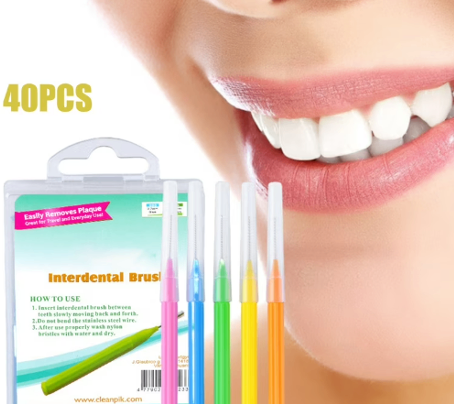 Interdental Brush/Шүдний завсрын сойз 40ш