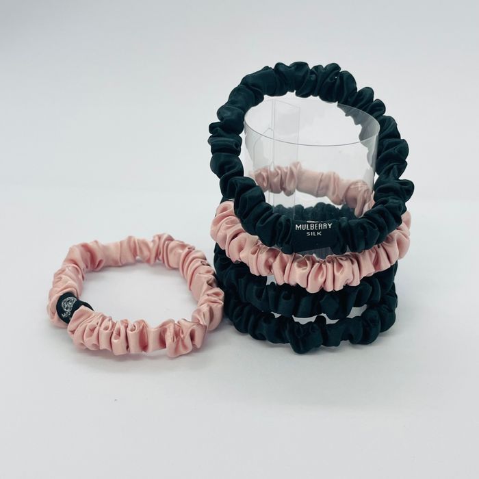SILK HAIR SCRUNCHIES / торгон үсний боолтны сэт