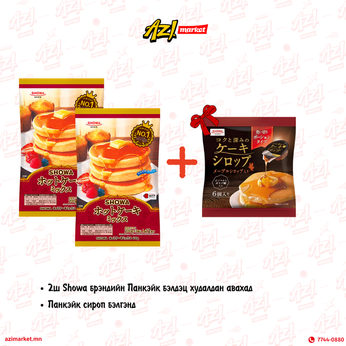 Showa Pancake mix+Showa Pancake Syrup
