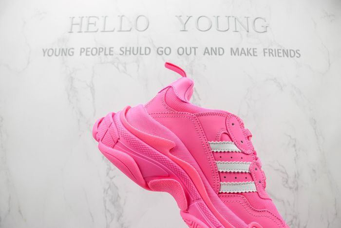 Balenciaga x adidas Triple S Neon Pink