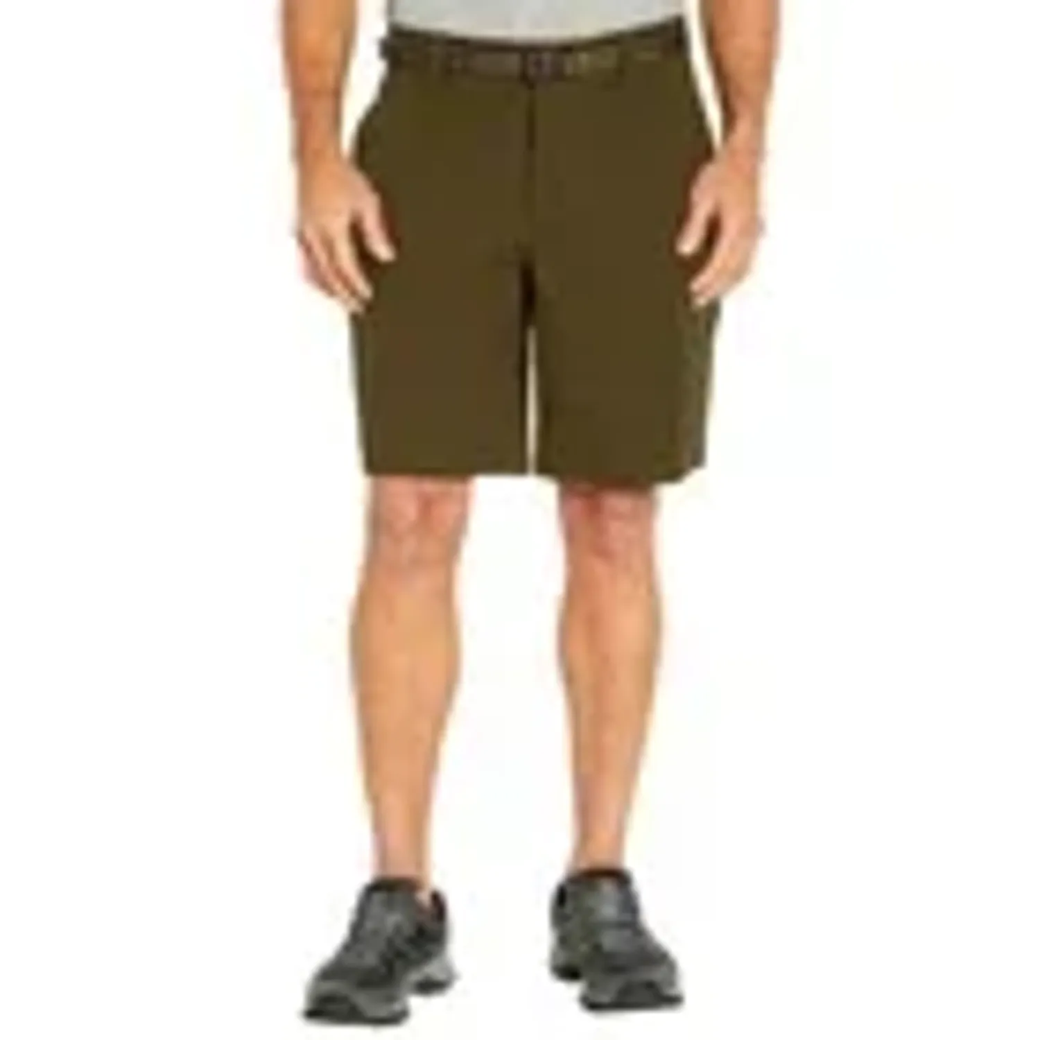 Orvis Men's Cargo Shorts Flat Front Comfort Waist Belt Lightweight Green, Size 34