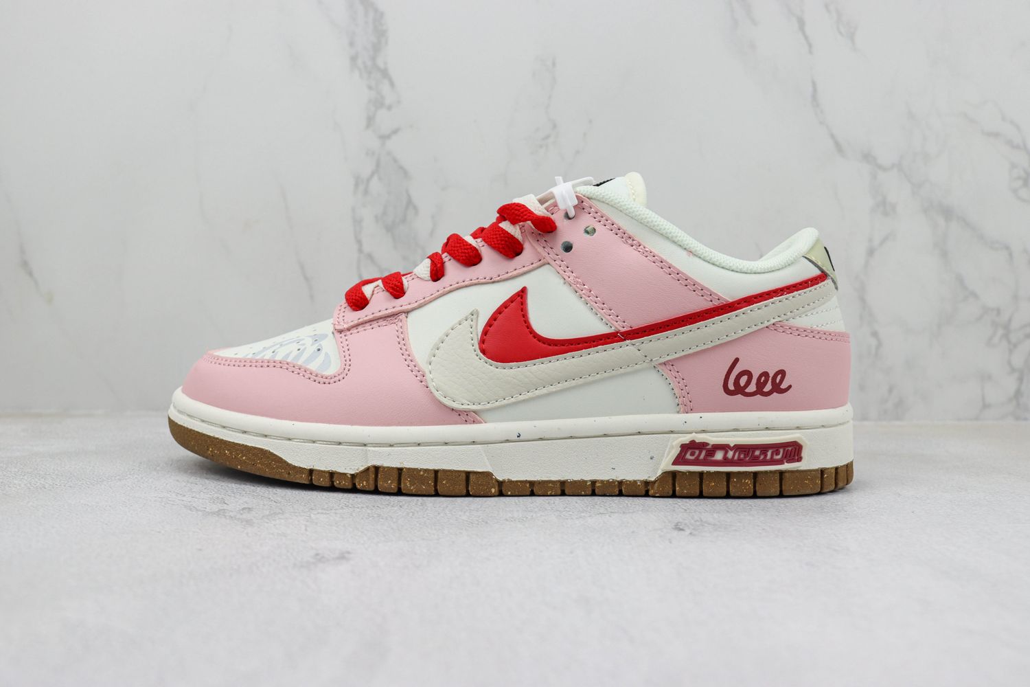  Nike SB Dunk Low 85 Pink/White/Red