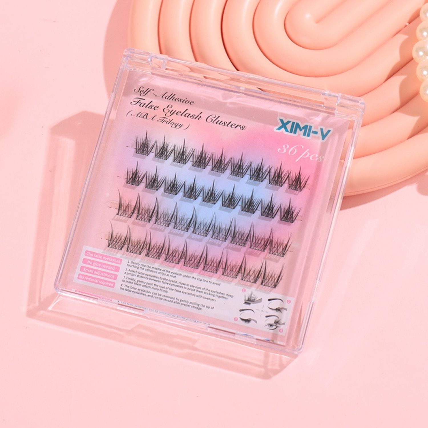 Self-Adhesive False Eyelash Clusters 36PCS (ABA Trilogy)