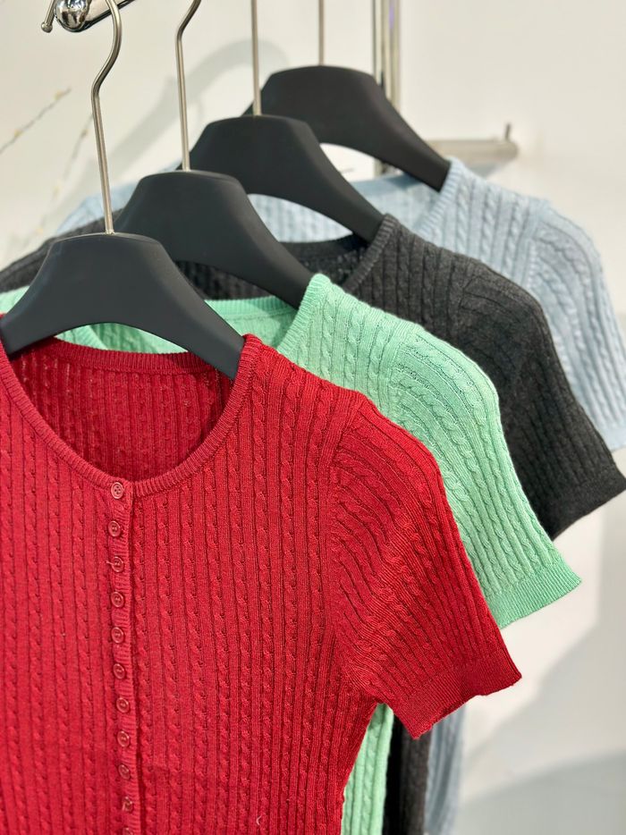 Сүлжмэл даавуун футболка 