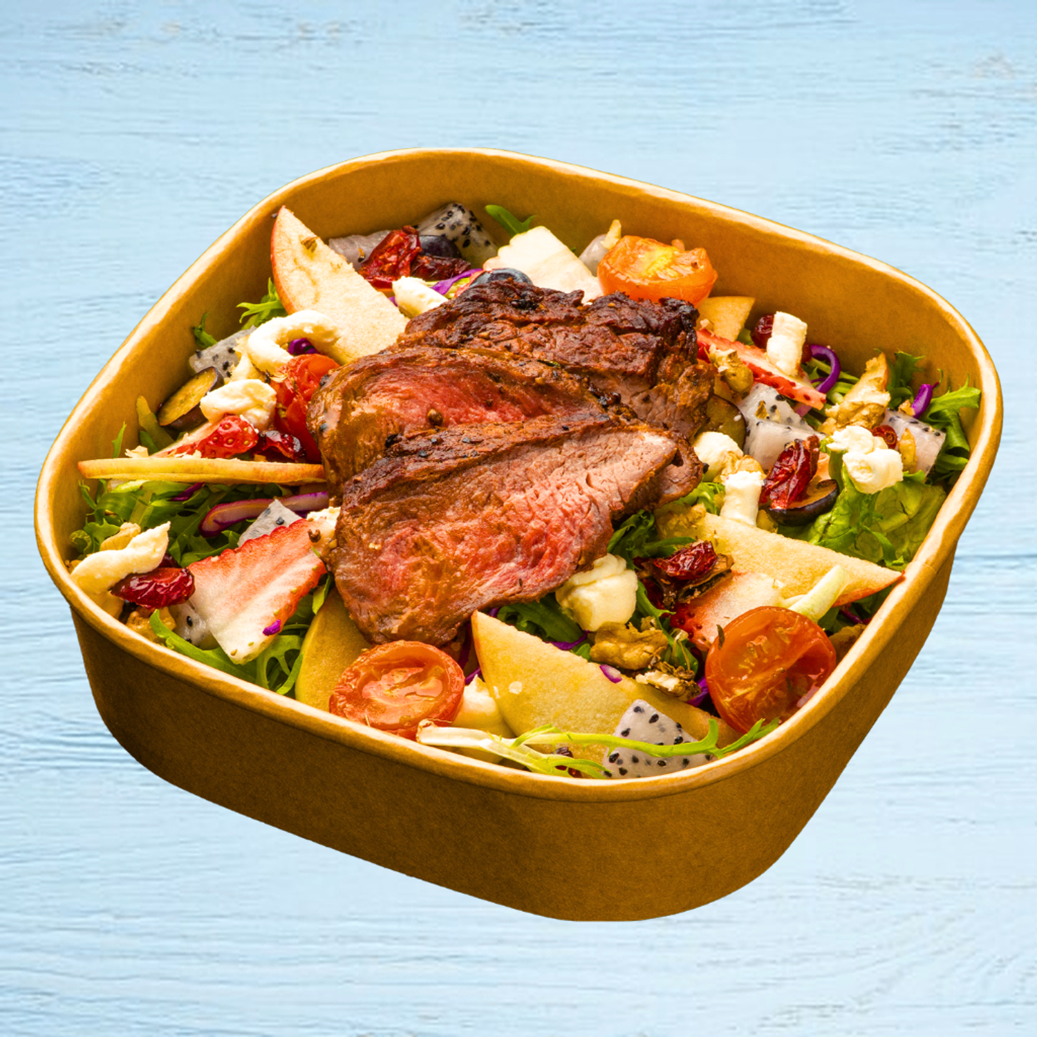 Beef steak salad
