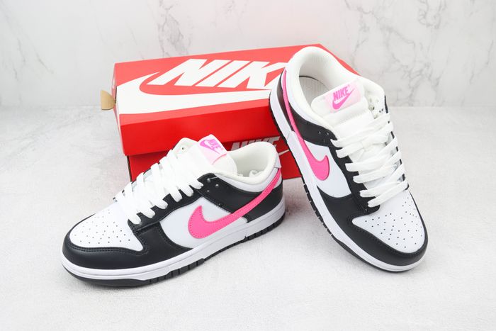 Nike Dunk Low GS White/Black/Fuchsia