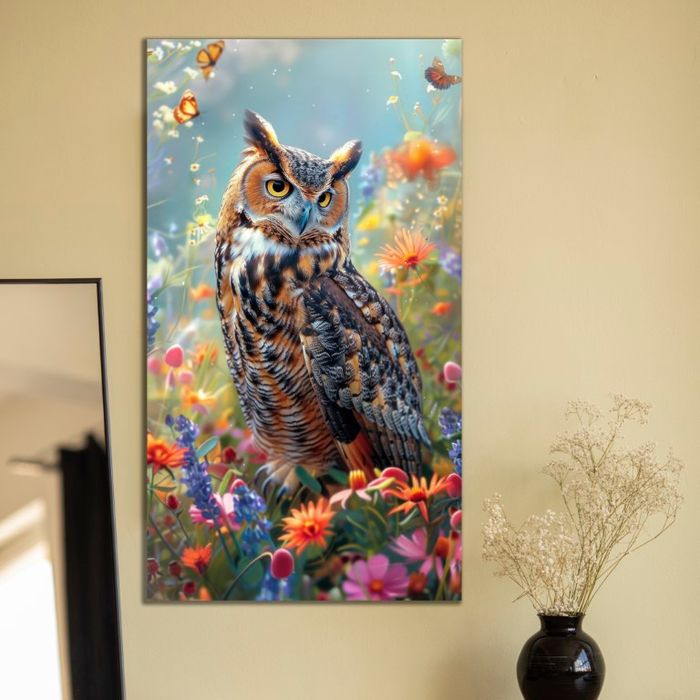 Цэцгэн дундах шар шувуу