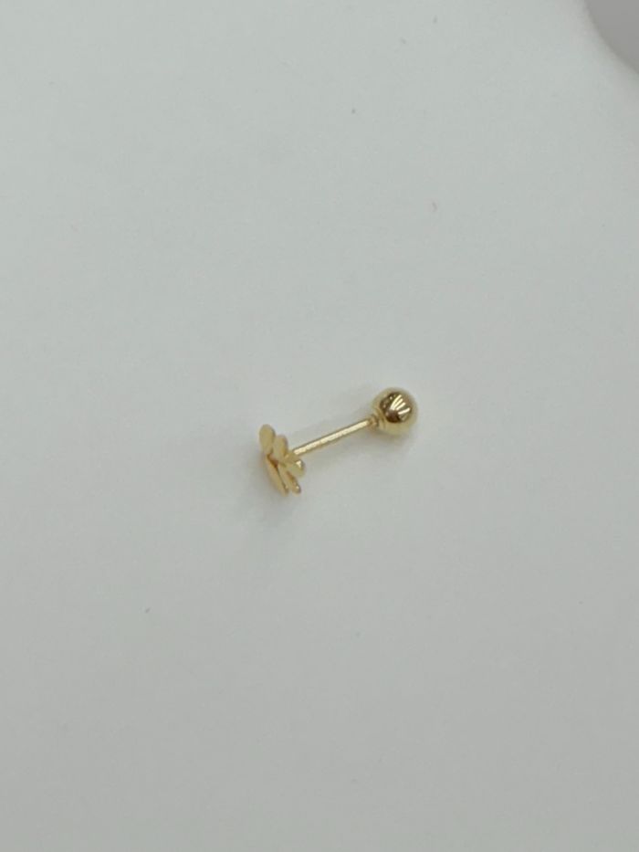Навч 14k монет piercing