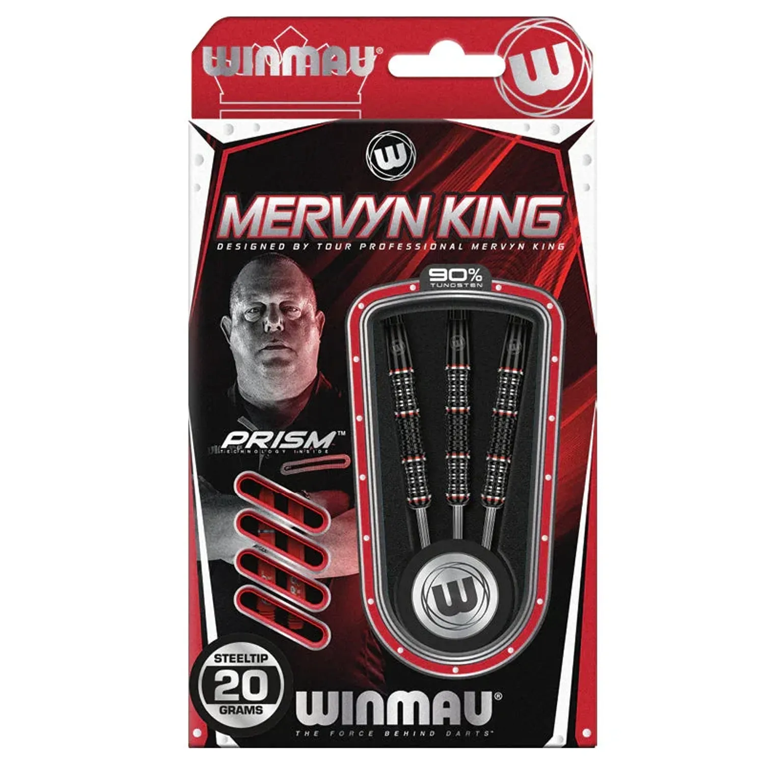 Winmau MERVYN KING S.E. Tungsten 90% Steel Tip