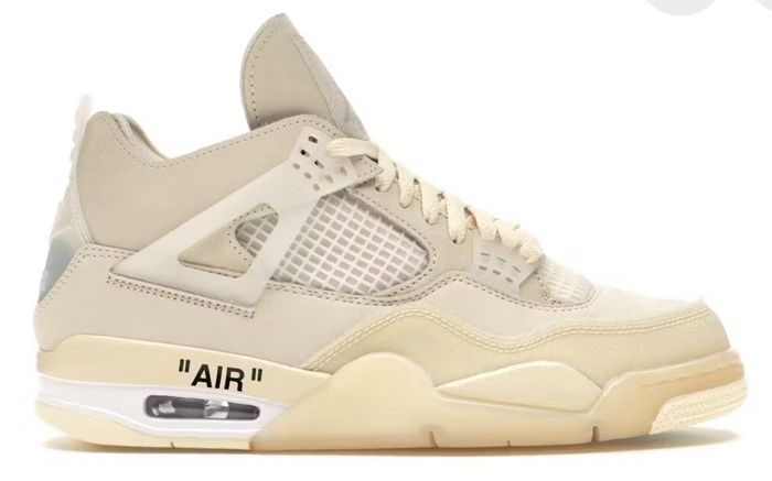 Air Jordan4 Off white Sail