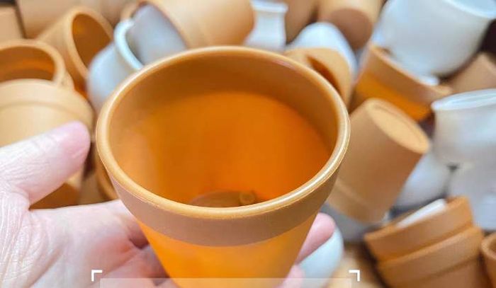 Декор цэцгийн ваар бор