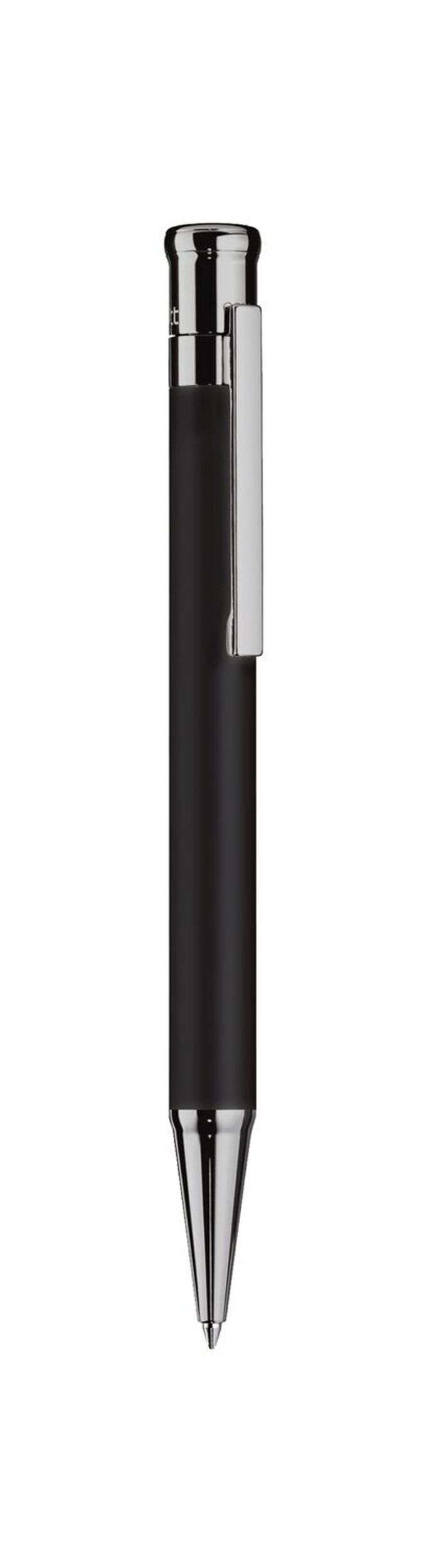 Otto-Hutt Design 04 Ballpoint pen - barrel black matt lacquered, cap and fittings ruthenium plated