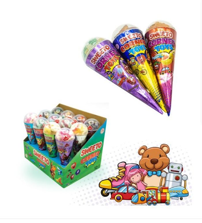 Чихэр Sweeto Cornet toys 60гр