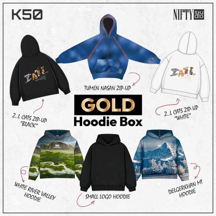 Gold Hoodie Box